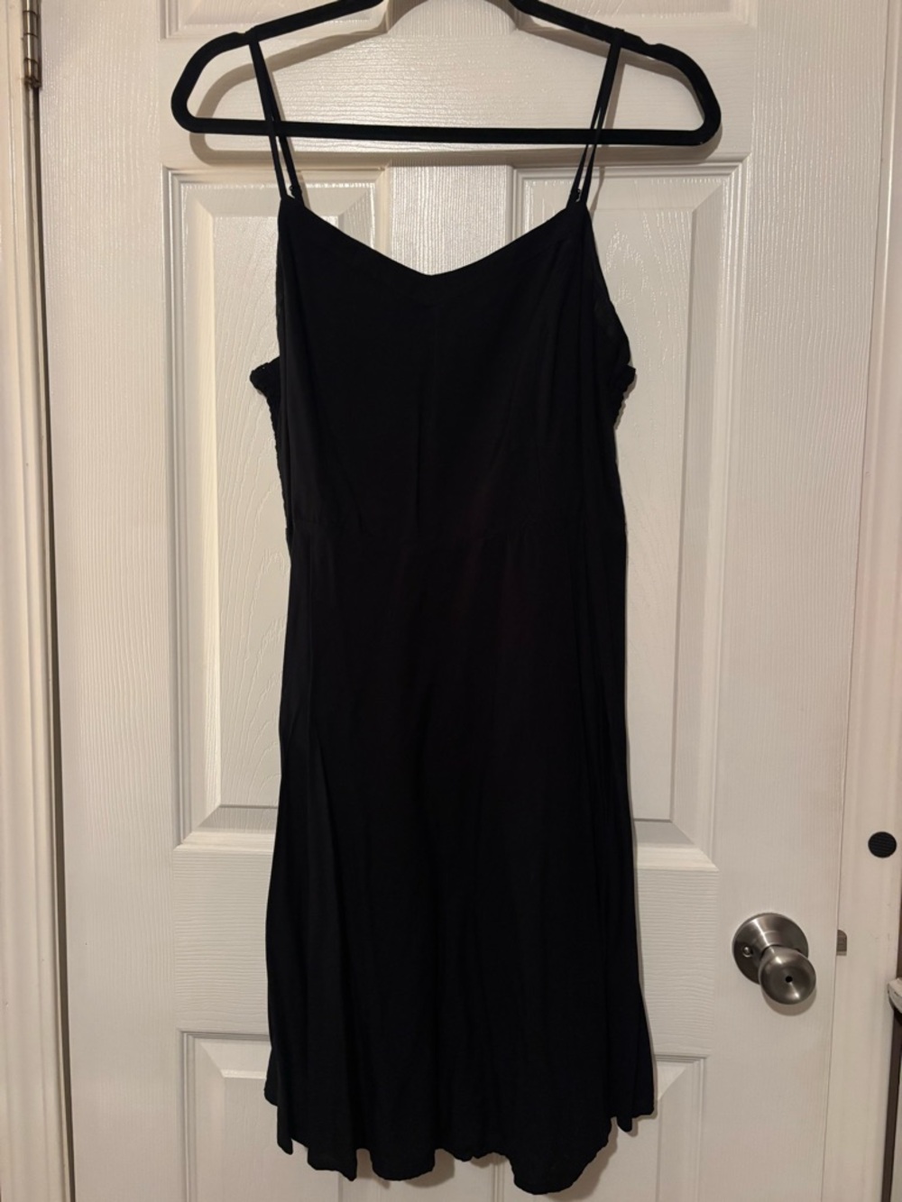 Old Navy Black Spaghetti Strap Slip Dress